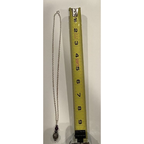 Beady Celtic Jewellery Amethyst And Pewter Necklace New In Box - Picture 3 of 4